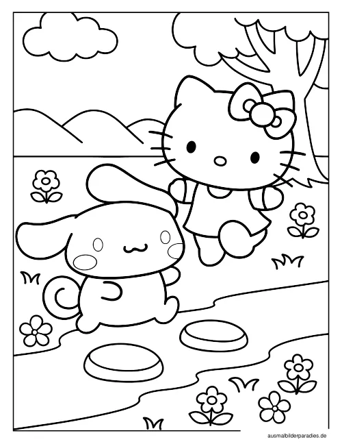 Cinnamoroll Ausmalbild 5 - kostenlos zum Ausdrucken