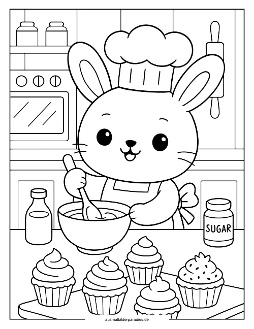 Cupcake Ausmalbild 29 als Gratis-PDF Cupcake Ausmalbild 29 - kostenlos zum Ausdrucken