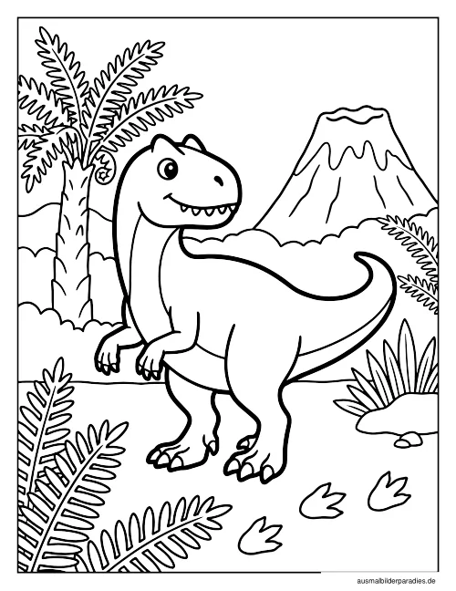 Dinosaurier Ausmalbilder kostenlos zum Ausdrucken
