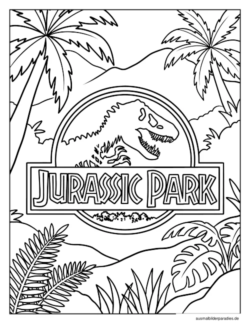 Dinosaurier Ausmalbild 23 als Gratis-PDF Dinosaurier Ausmalbild 23 - kostenlos zum Ausdrucken