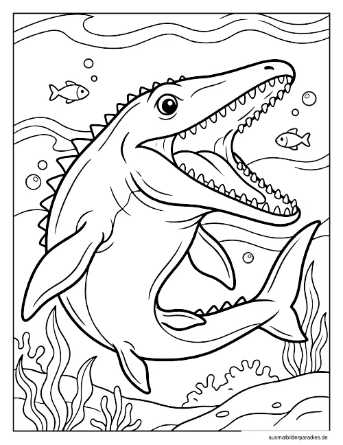 Dinosaurier Ausmalbild 26 als Gratis-PDF Dinosaurier Ausmalbild 26 - kostenlos zum Ausdrucken