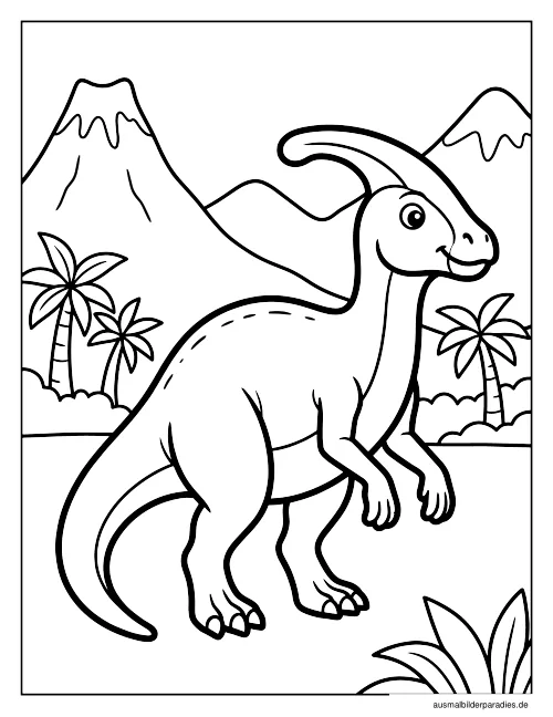 Dinosaurier Ausmalbild 29 als Gratis-PDF Dinosaurier Ausmalbild 29 - kostenlos zum Ausdrucken