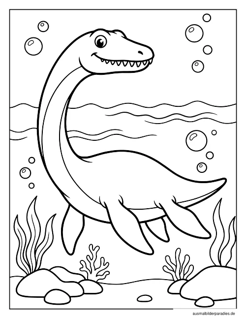 Dinosaurier Ausmalbild 30 als Gratis-PDF Dinosaurier Ausmalbild 30 - kostenlos zum Ausdrucken