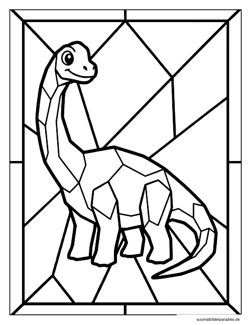 Dinosaurier Ausmalbild 34 als Gratis-PDF Dinosaurier Ausmalbild 34 - kostenlos zum Ausdrucken