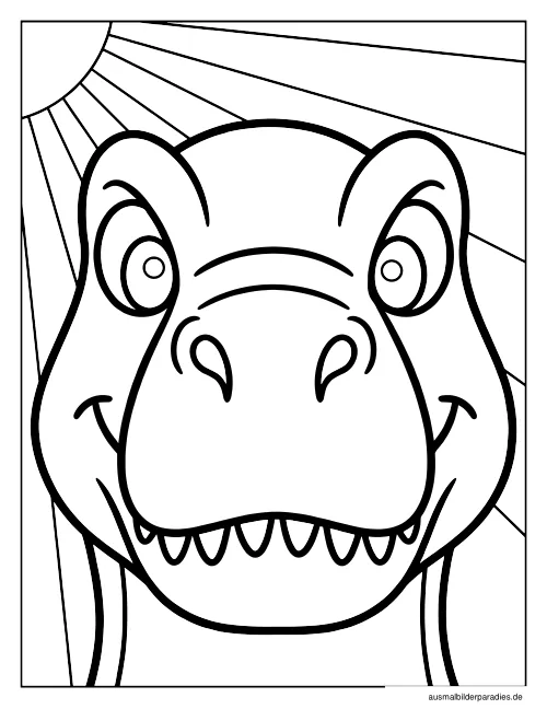Dinosaurier Ausmalbild 36 als Gratis-PDF Dinosaurier Ausmalbild 36 - kostenlos zum Ausdrucken