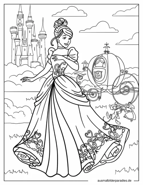 Disney Prinzessin Ausmalbild 11 - kostenlos zum Ausdrucken