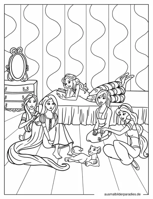 Disney Prinzessin Ausmalbild 13 - kostenlos zum Ausdrucken