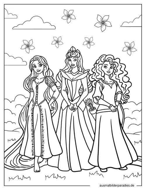 Disney Prinzessin Ausmalbild 14 - kostenlos zum Ausdrucken