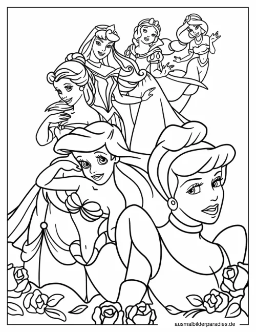 Disney Prinzessin Ausmalbild 16 - kostenlos zum Ausdrucken