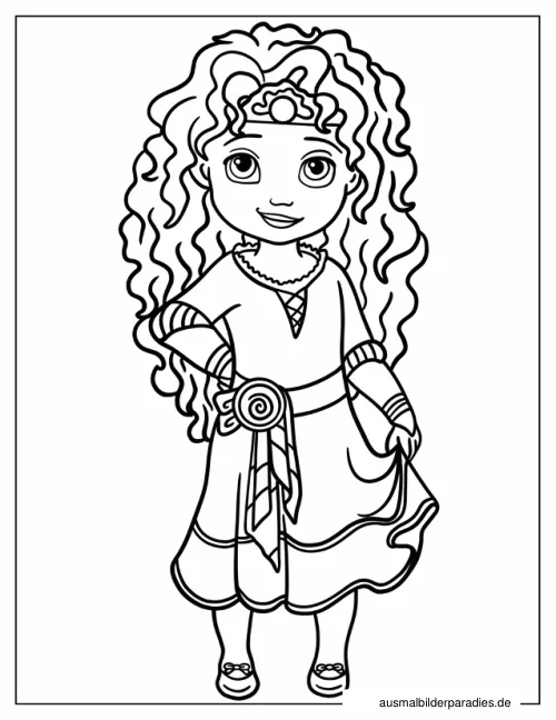 Disney Prinzessin Ausmalbild 17 - kostenlos zum Ausdrucken
