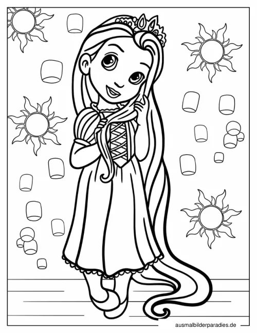 Disney Prinzessin Ausmalbild 18 - kostenlos zum Ausdrucken