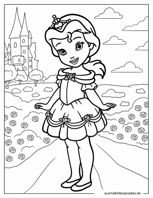 Disney Prinzessin Ausmalbild 19 - kostenlos zum Ausdrucken