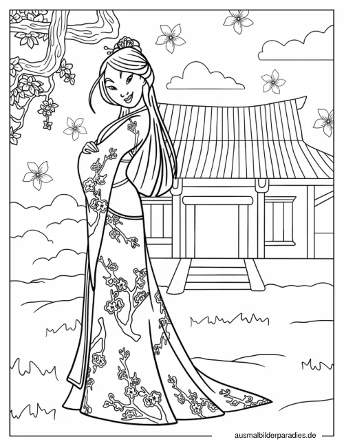 Disney Prinzessin Ausmalbild 22 - kostenlos zum Ausdrucken