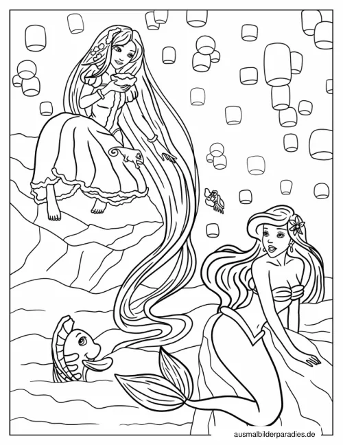 Disney Prinzessin Ausmalbild 25 - kostenlos zum Ausdrucken