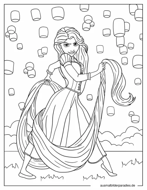 Disney Prinzessin Ausmalbild 27 - kostenlos zum Ausdrucken