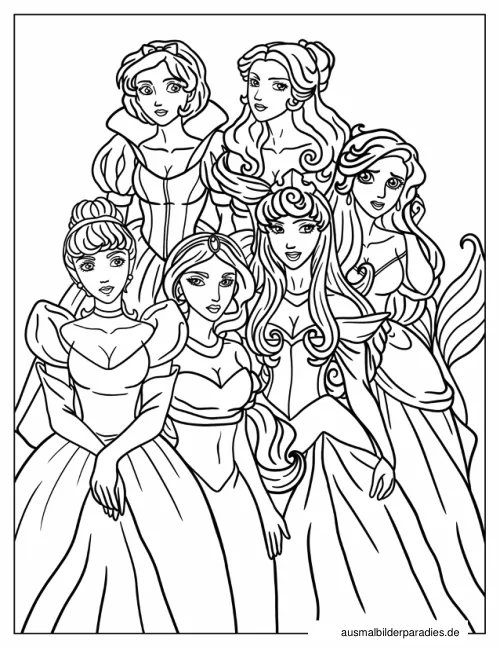 Disney Prinzessin Ausmalbild 29 - kostenlos zum Ausdrucken