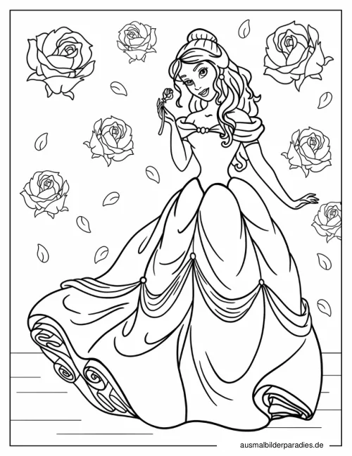 Disney Prinzessin Ausmalbild 3 - kostenlos zum Ausdrucken