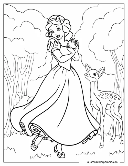 Disney Prinzessin Ausmalbild 33 - kostenlos zum Ausdrucken