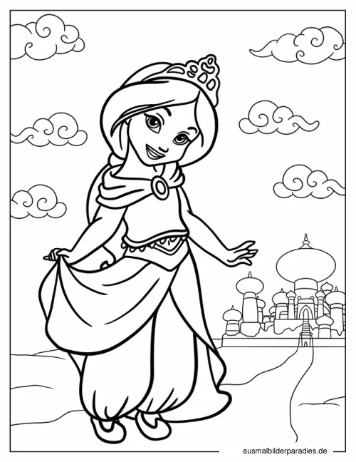 Disney Prinzessin Ausmalbild 35 - kostenlos zum Ausdrucken