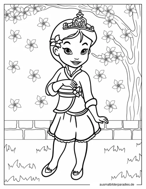 Disney Prinzessin Ausmalbild 36 - kostenlos zum Ausdrucken