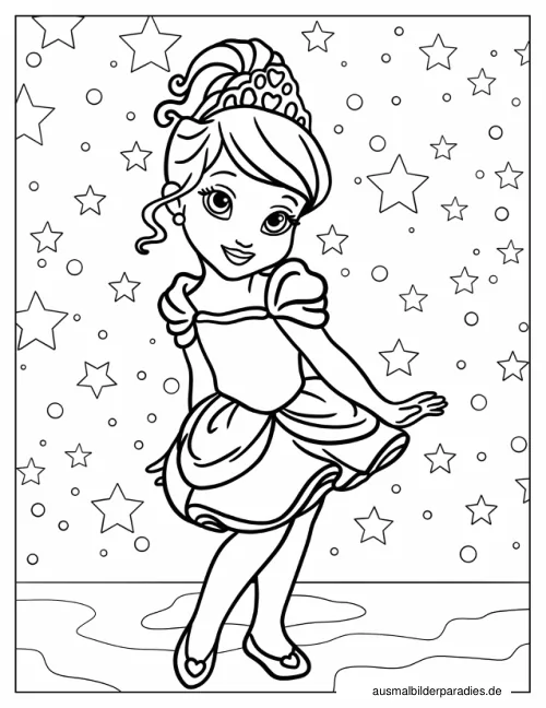 Disney Prinzessin Ausmalbild 4 - kostenlos zum Ausdrucken