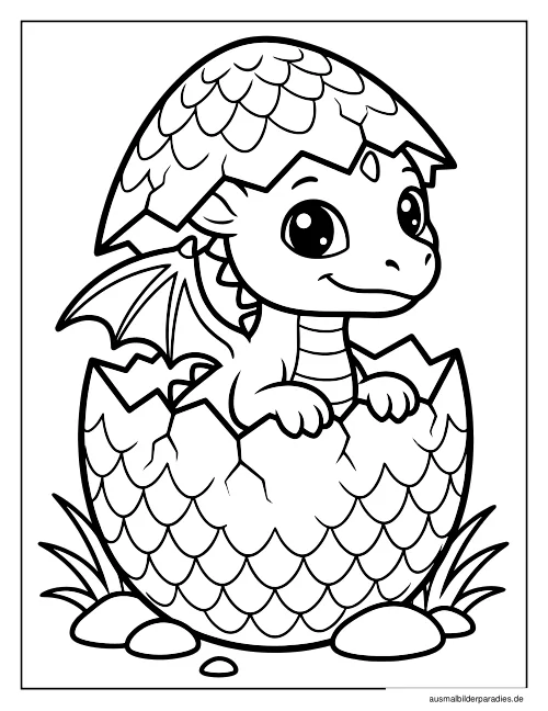 Drache Ausmalbilder kostenlos zum Ausdrucken