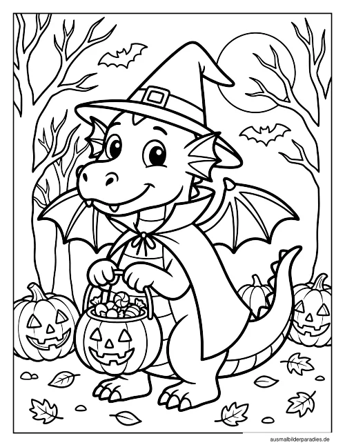Drache Ausmalbild 23 als Gratis-PDF Drache Ausmalbild 23 - kostenlos zum Ausdrucken