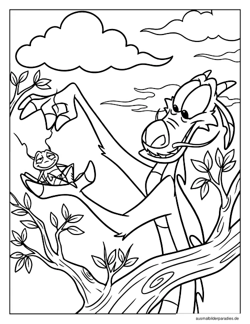 Drache Ausmalbild 26 als Gratis-PDF Drache Ausmalbild 26 - kostenlos zum Ausdrucken