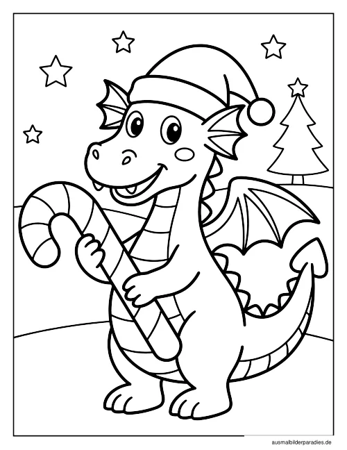 Drache Ausmalbild 4 als Gratis-PDF Drache Ausmalbild 4 - kostenlos zum Ausdrucken
