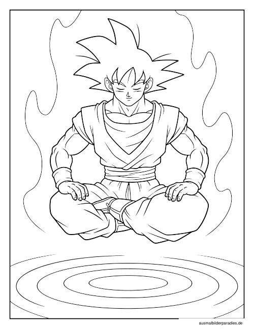 Dragon Ball Ausmalbild 10 - kostenlos zum Ausdrucken