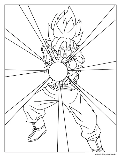Dragon Ball Ausmalbild 11 - kostenlos zum Ausdrucken