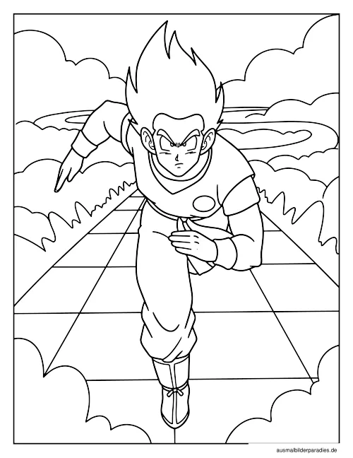 Dragon Ball Ausmalbild 12 - kostenlos zum Ausdrucken