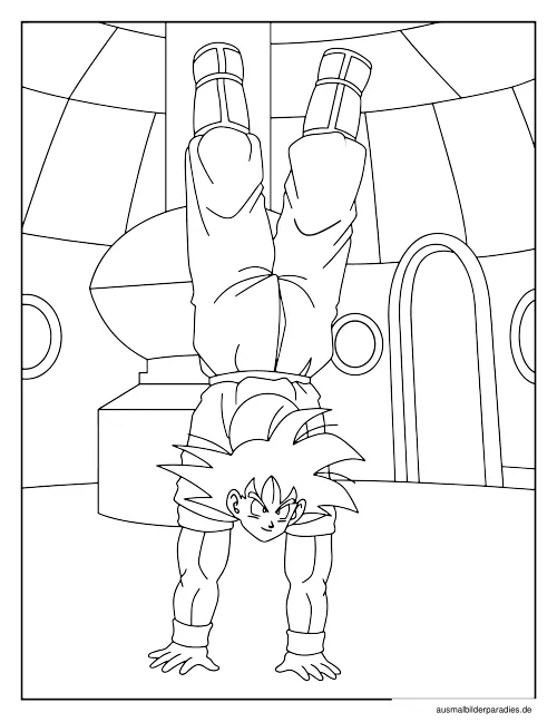 Dragon Ball Ausmalbild 13 - kostenlos zum Ausdrucken