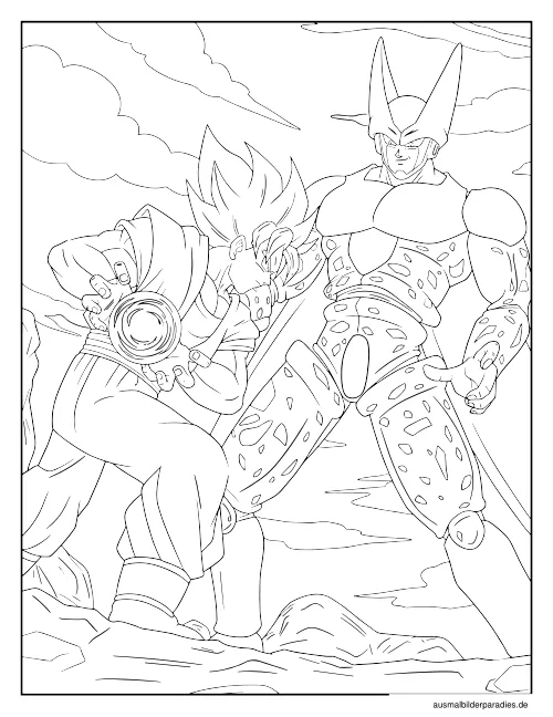 Dragon Ball Ausmalbild 16 - kostenlos zum Ausdrucken