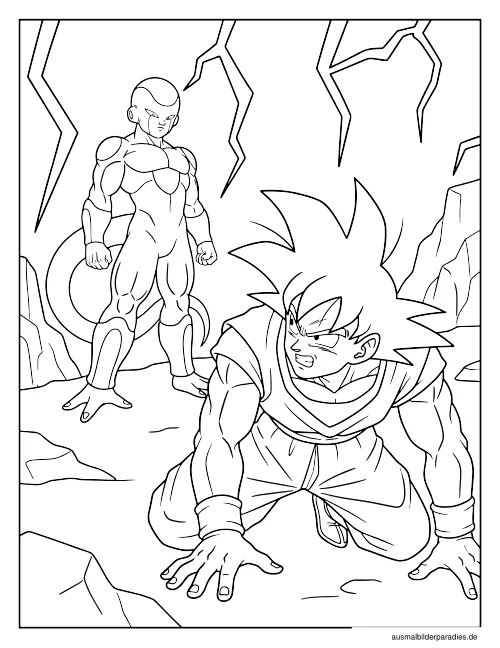 Dragon Ball Ausmalbild 18 - kostenlos zum Ausdrucken