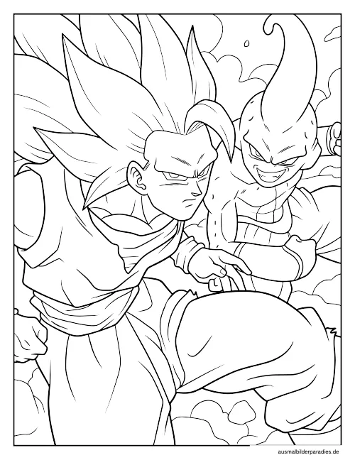 Dragon Ball Ausmalbild 19 - kostenlos zum Ausdrucken