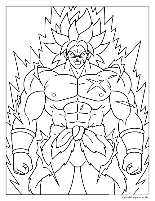 Dragon Ball Ausmalbild 2 - kostenlos zum Ausdrucken