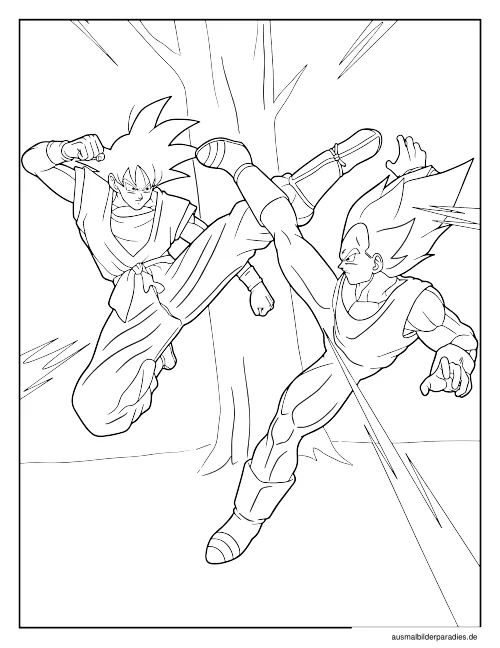 Dragon Ball Ausmalbild 20 - kostenlos zum Ausdrucken