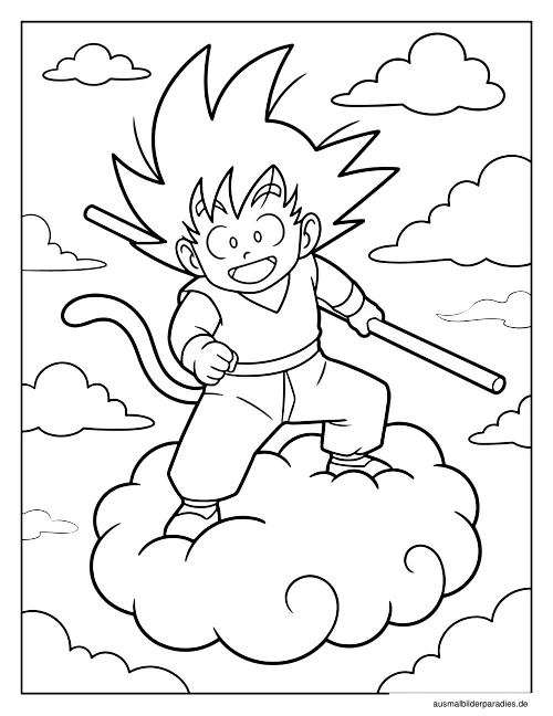 Dragon Ball Ausmalbild 22 - kostenlos zum Ausdrucken