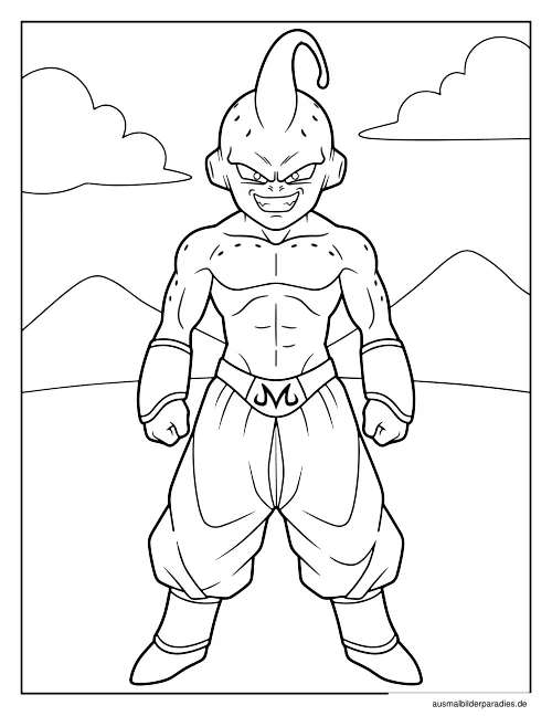 Dragon Ball Ausmalbild 24 - kostenlos zum Ausdrucken