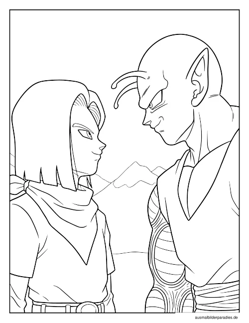 Dragon Ball Ausmalbild 27 - kostenlos zum Ausdrucken