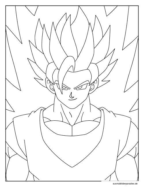 Dragon Ball Ausmalbild 32 - kostenlos zum Ausdrucken