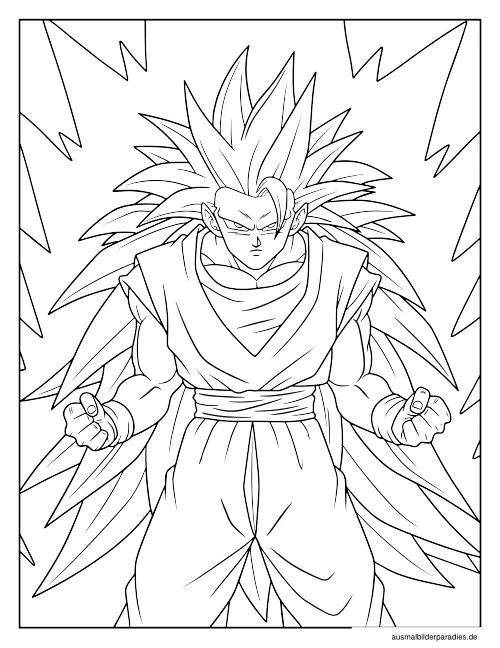 Dragon Ball Ausmalbild 33 - kostenlos zum Ausdrucken