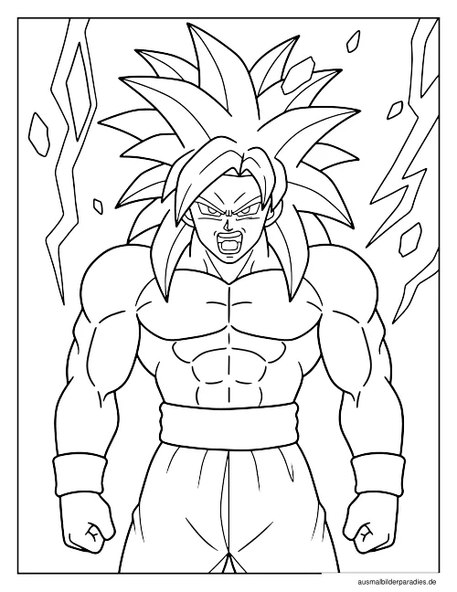 Dragon Ball Ausmalbild 34 - kostenlos zum Ausdrucken
