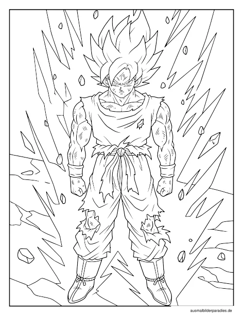 Dragon Ball Ausmalbild 35 - kostenlos zum Ausdrucken