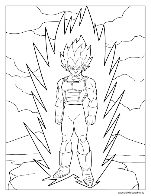 Dragon Ball Ausmalbild 36 - kostenlos zum Ausdrucken