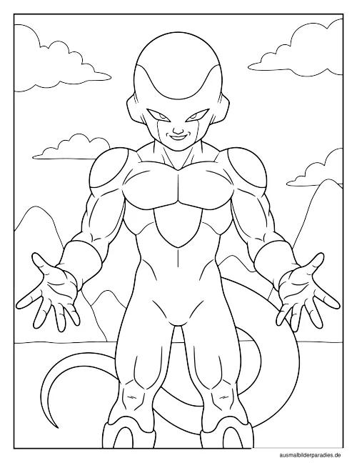 Dragon Ball Ausmalbild 4 - kostenlos zum Ausdrucken