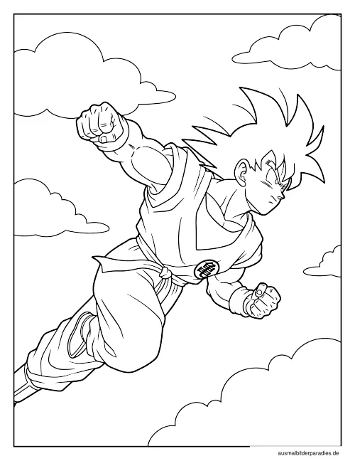 Dragon Ball Ausmalbild 8 - kostenlos zum Ausdrucken