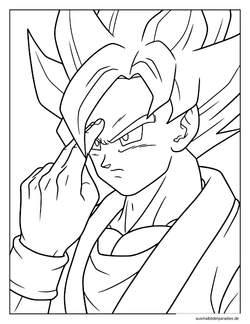 Dragon Ball Ausmalbild 9 - kostenlos zum Ausdrucken