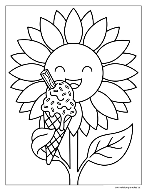 Eis Ausmalbild 3 als Gratis-PDF Eis Ausmalbild 3 - kostenlos zum Ausdrucken